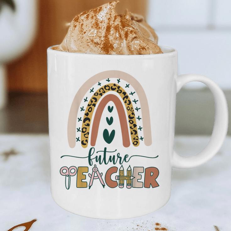 Future Teacher Boho Rainbow Leopard New Grad Student Graphic Print Coffee Mug, novelty gifts, funny gifts Future Teacher Boho Rainbow Leopard New Grad Student Graphic Print Coffee Mug, novelty gifts, funny gifts