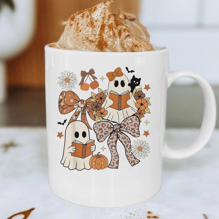 Ghost Reading Books Halloween Bow Spooky Teacher Student Graphic Print Coffee Mug, novelty gifts, funny gifts Ghost Reading Books Halloween Bow Spooky Teacher Student Graphic Print Coffee Mug, novelty gifts, funny gifts