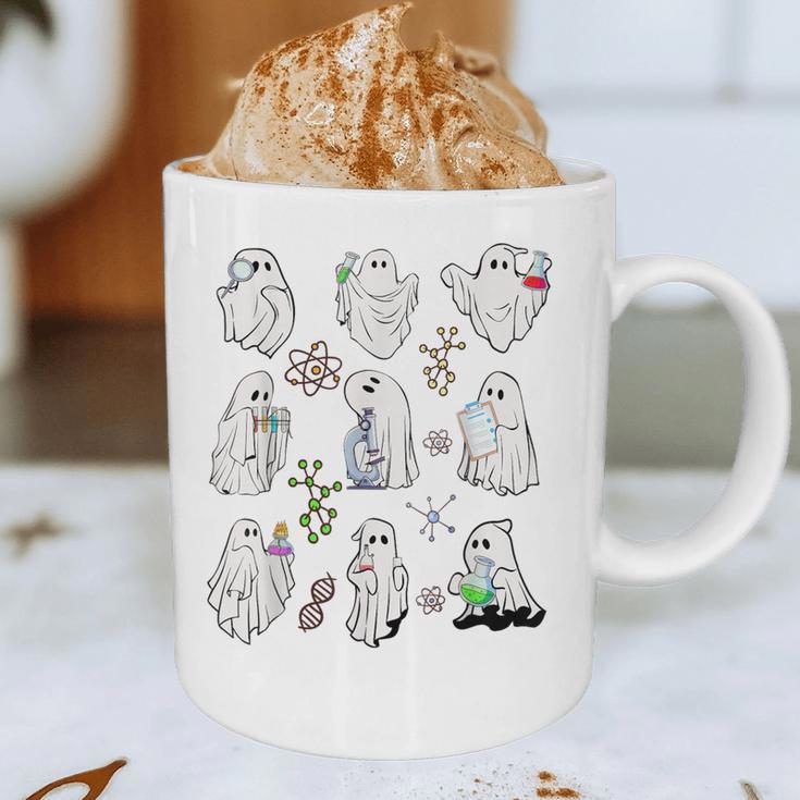 Ghost Science Teacher Chemistry Laboratory Halloween Costume Graphic Print Coffee Mug, novelty gifts, funny gifts