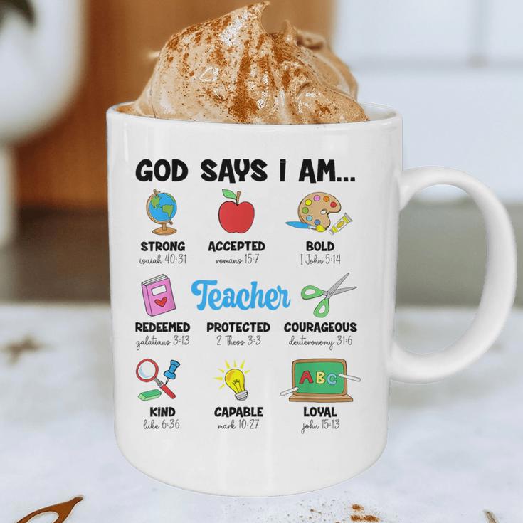 God Says Im Teacher Christian Back To School Religious Graphic Print Coffee Mug, novelty gifts, funny gifts God Says Im Teacher Christian Back To School Religious Graphic Print Coffee Mug, novelty gifts, funny gifts