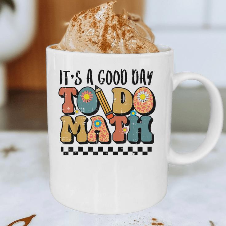 Good Day To Do Math Teacher Vintage Groovy Nerd Women Men Graphic Print Coffee Mug, novelty gifts, funny gifts