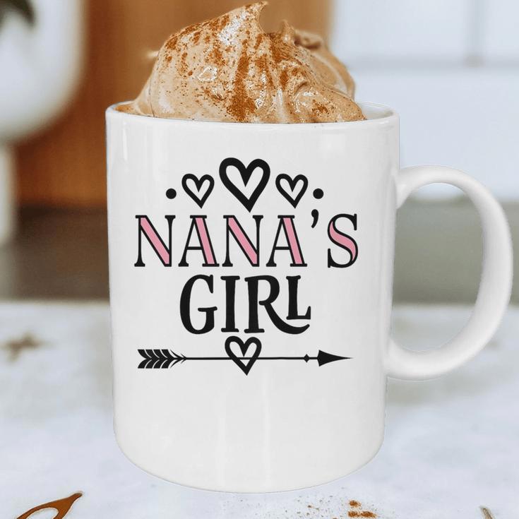 Granddaughter Nanas Girl Graphic Print Coffee Mug, novelty gifts, funny gifts