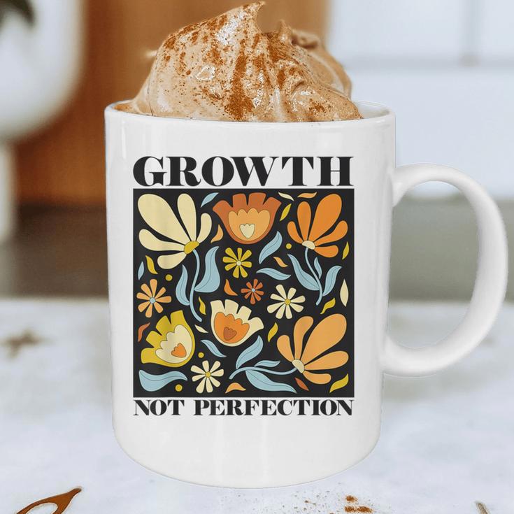 Growth Not Perfection Abstract Florals SPED Teacher Graphic Print Coffee Mug, novelty gifts, funny gifts