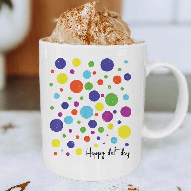Happy Dot Day 2025 Polka Dot Boys Girls Kids Teacher Dot Day Graphic Print Coffee Mug, novelty gifts, funny gifts