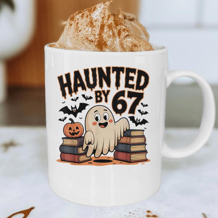 Haunted By 67 Teacher Ghost Pumpkin Halloween Costum Graphic Print Coffee Mug, novelty gifts, funny gifts Haunted By 67 Teacher Ghost Pumpkin Halloween Costum Graphic Print Coffee Mug, novelty gifts, funny gifts