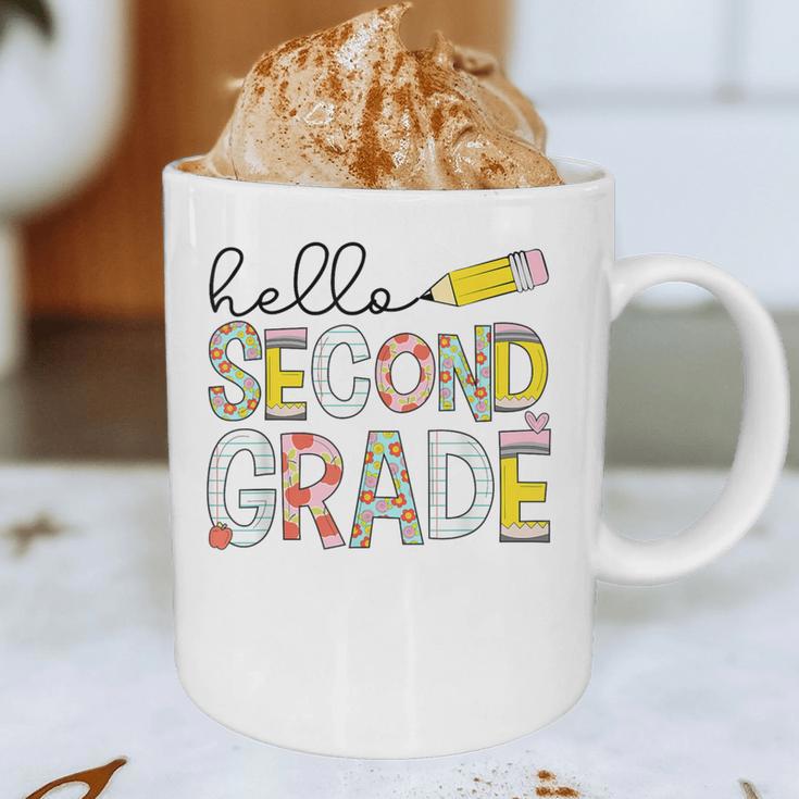 Hello Second Grade Team 2nd Grade Back To School Teacher Kid Graphic Print Coffee Mug, novelty gifts, funny gifts Hello Second Grade Team 2nd Grade Back To School Teacher Kid Graphic Print Coffee Mug, novelty gifts, funny gifts