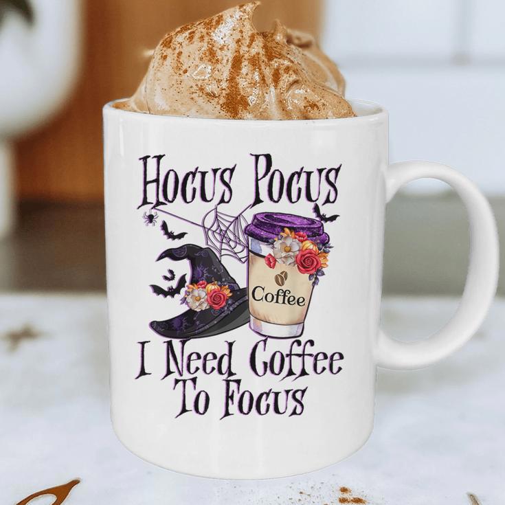 Hocus Pocus I Need Coffee To Focus Halloween Teacher Graphic Print Coffee Mug, novelty gifts, funny gifts
