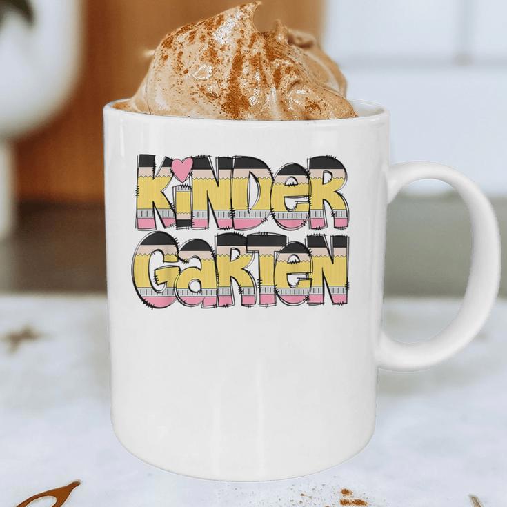 Kindergarten Pencil First Day Of School Teacher Toddler Kids Graphic Print Coffee Mug, novelty gifts, funny gifts Kindergarten Pencil First Day Of School Teacher Toddler Kids Graphic Print Coffee Mug, novelty gifts, funny gifts
