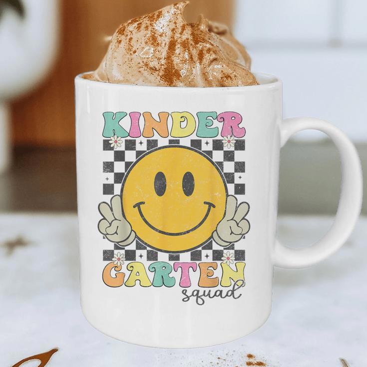 Kindergarten Squad Smile Face Teachers Kids Back To School Graphic Print Coffee Mug, novelty gifts, funny gifts Kindergarten Squad Smile Face Teachers Kids Back To School Graphic Print Coffee Mug, novelty gifts, funny gifts