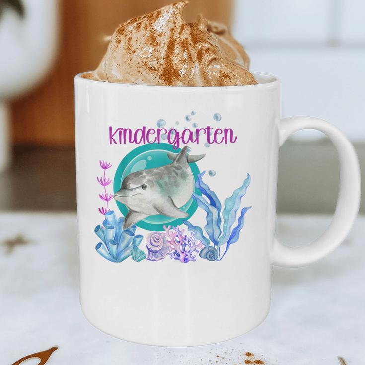 Kindergarten Teacher Dolphin Ocean Life Teaching Team Spirit Graphic Print Coffee Mug, novelty gifts, funny gifts