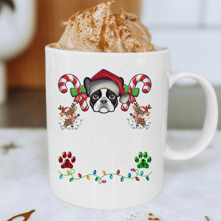 Most Likely Decorate Her Boston Terrier Dog Ugly Christmas Graphic Print Coffee Mug, novelty gifts, funny gifts