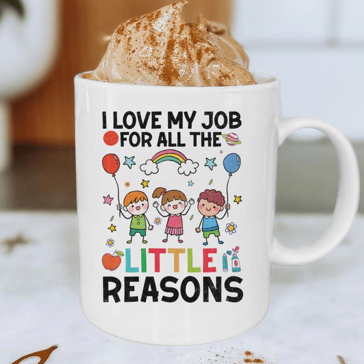 Love Job For Little Reasons Daycare Teacher Graphic Graphic Print Coffee Mug, novelty gifts, funny gifts