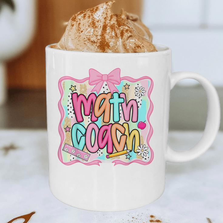 Math Coach Back To School Math Teacher Graphic Print Coffee Mug, novelty gifts, funny gifts