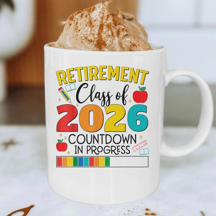 Retirement Class Of 2026 Countdown In Progress Teacher Graphic Print Coffee Mug, novelty gifts, funny gifts