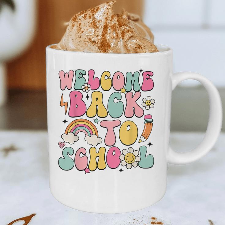 Retro Welcome Back To School Teacher Appreciation Boys Girls Graphic Print Coffee Mug, novelty gifts, funny gifts Retro Welcome Back To School Teacher Appreciation Boys Girls Graphic Print Coffee Mug, novelty gifts, funny gifts