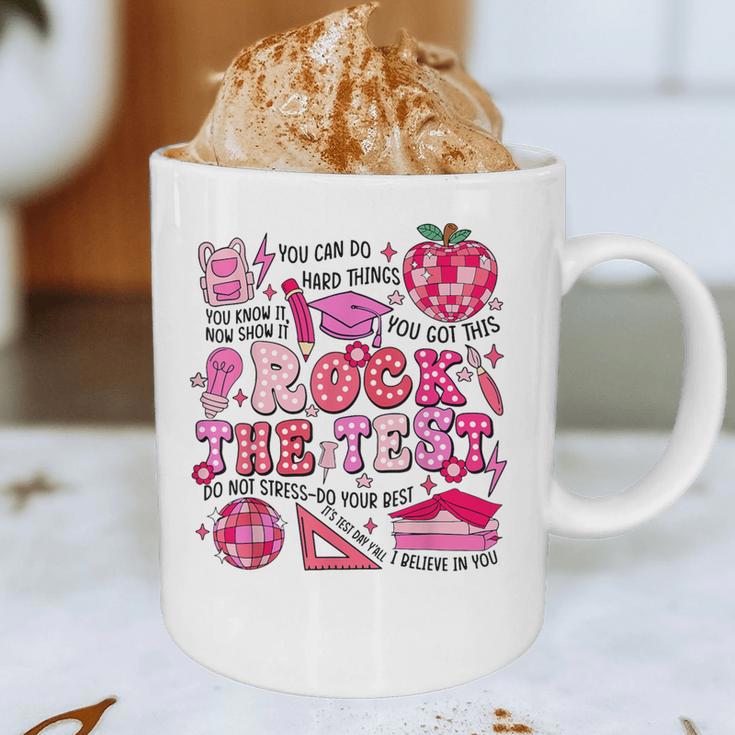 Rock The Test Testing Day Don't Stress Do Your Best Teacher For Men Women Girls Kids Graphic Print Coffee Mug, novelty gifts, funny gifts Rock The Test Testing Day Don't Stress Do Your Best Teacher For Men Women Girls Kids Graphic Print Coffee Mug, novelty gifts, funny gifts