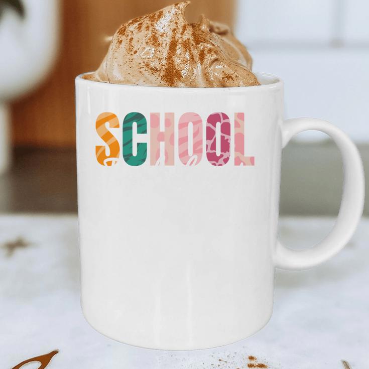 School Psychologist Rainbow Psychology Teacher Graphic Print Coffee Mug, novelty gifts, funny gifts