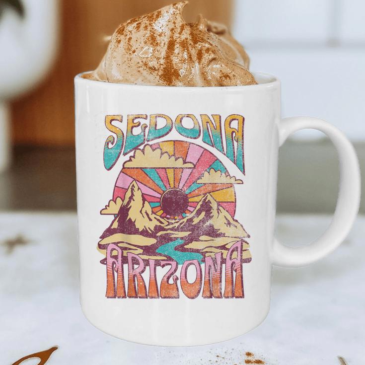 Sedona Arizona Nature Hiking Mountains Outdoors Vintage Graphic Print Coffee Mug, novelty gifts, funny gifts