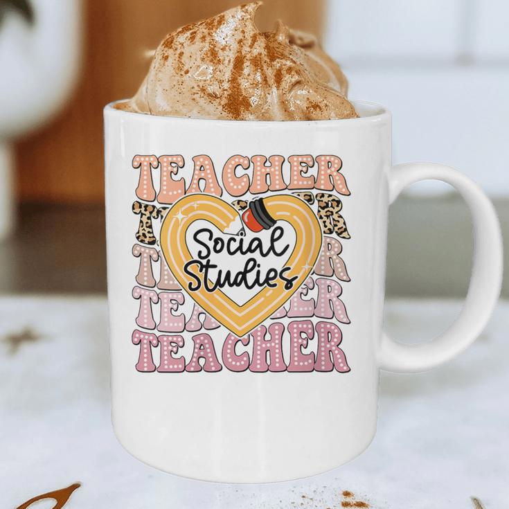 Social Studies Teacher Pencil Heart Leopard Back To School Graphic Print Coffee Mug, novelty gifts, funny gifts Social Studies Teacher Pencil Heart Leopard Back To School Graphic Print Coffee Mug, novelty gifts, funny gifts