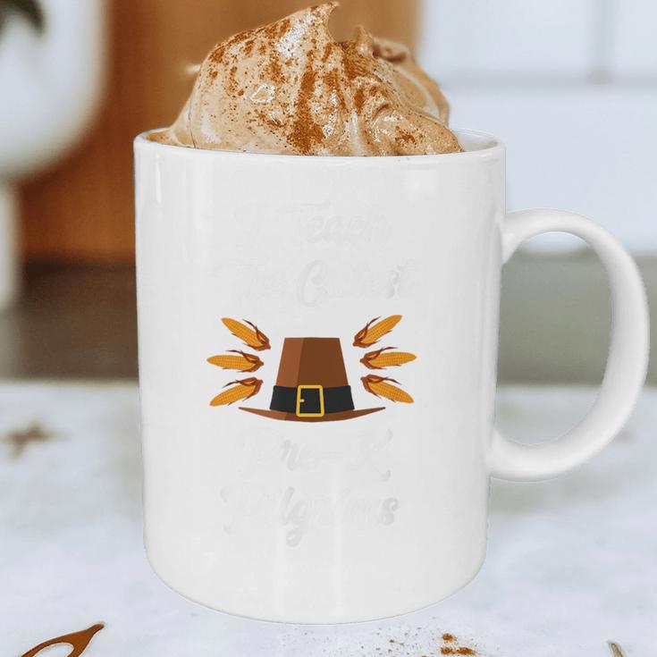I Teach The Cutest Pre-K Pilgrims Thanksgiving Teacher Item Graphic Print Coffee Mug, novelty gifts, funny gifts I Teach The Cutest Pre-K Pilgrims Thanksgiving Teacher Item Graphic Print Coffee Mug, novelty gifts, funny gifts