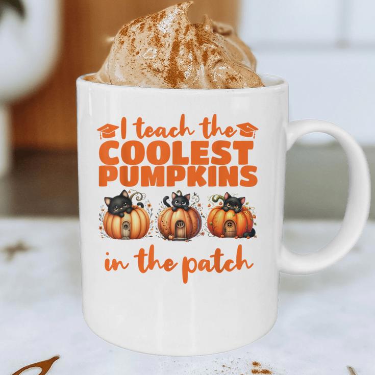 I Teach The Cutest Pumpkins Halloween Teacher Cat Lover Graphic Print Coffee Mug, novelty gifts, funny gifts I Teach The Cutest Pumpkins Halloween Teacher Cat Lover Graphic Print Coffee Mug, novelty gifts, funny gifts