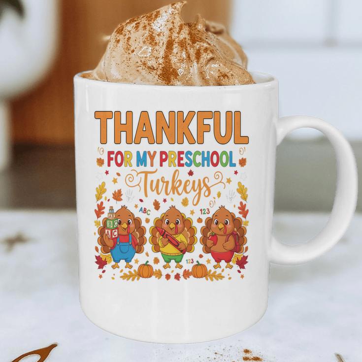 Teach Thanksgiving Teacher Thankful For My Preschool Turkeys Graphic Print Coffee Mug, novelty gifts, funny gifts Teach Thanksgiving Teacher Thankful For My Preschool Turkeys Graphic Print Coffee Mug, novelty gifts, funny gifts