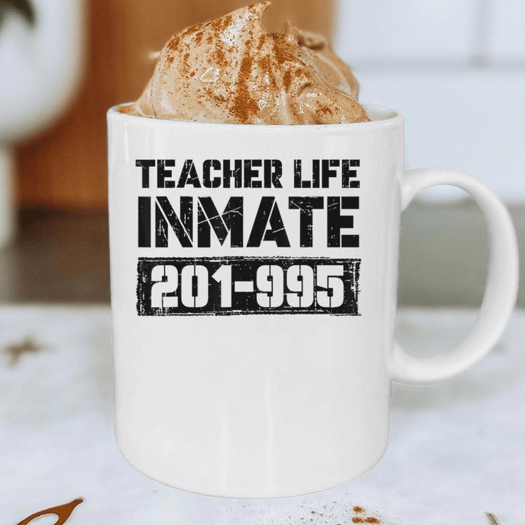 Teacher Life Jail Inmate Prisoner Halloween Costume Graphic Print Coffee Mug, novelty gifts, funny gifts