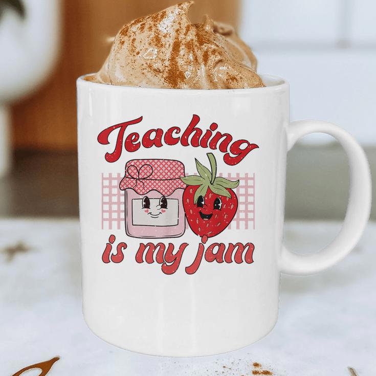 Teaching Is My Jam Cute Strawberry For Women Teachers Graphic Print Coffee Mug, novelty gifts, funny gifts Teaching Is My Jam Cute Strawberry For Women Teachers Graphic Print Coffee Mug, novelty gifts, funny gifts