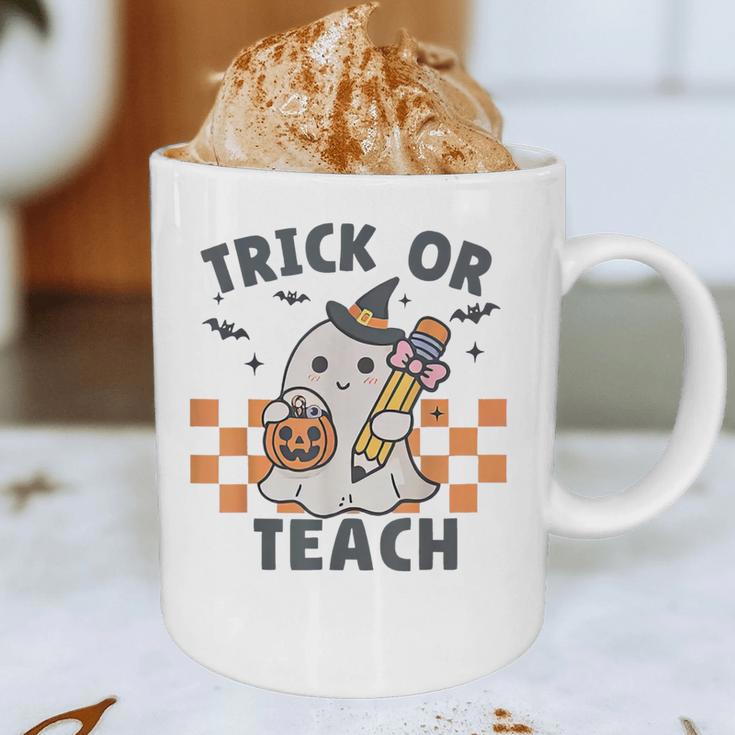 Trick Or Teach Teacher Graphic Print Coffee Mug, novelty gifts, funny gifts Trick Or Teach Teacher Graphic Print Coffee Mug, novelty gifts, funny gifts