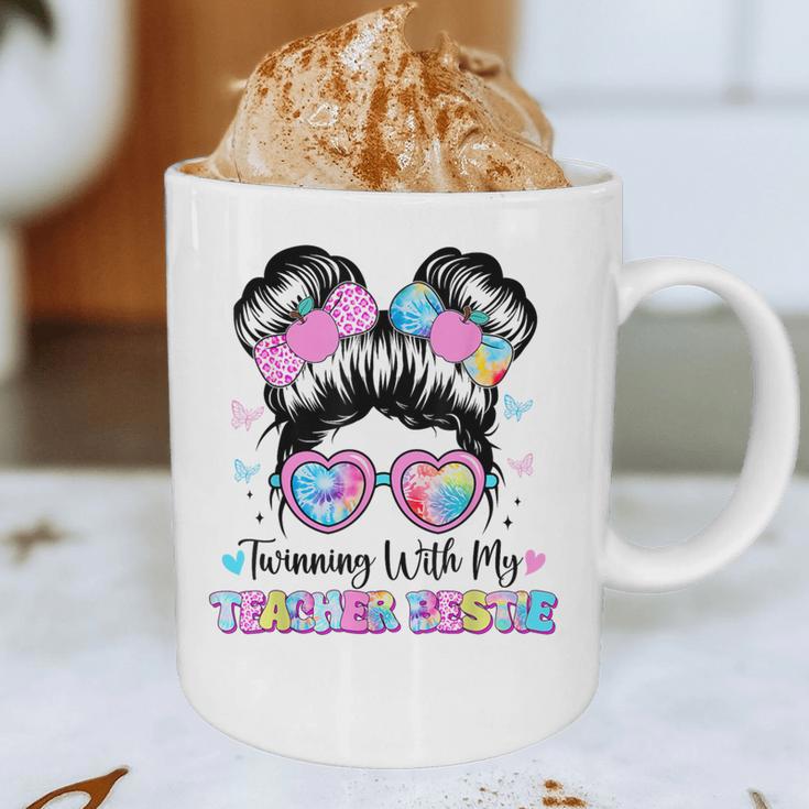 Twinning With My Teacher Bestie Twin Day Friends Teacher Graphic Print Coffee Mug, novelty gifts, funny gifts
