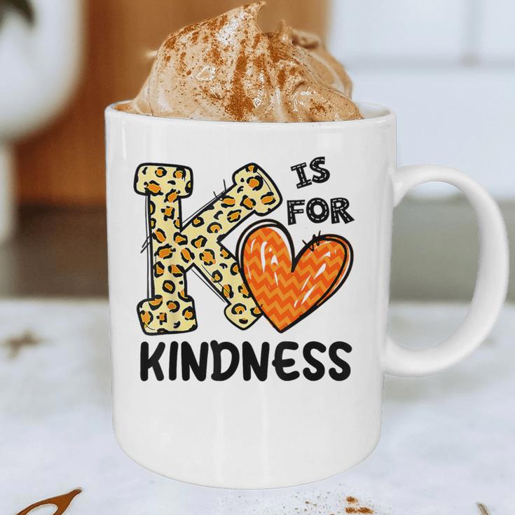 Unity Day K Is For Kindness Anti Bullying Orange Teacher Men Women Kids Graphic Print Coffee Mug, novelty gifts, funny gifts