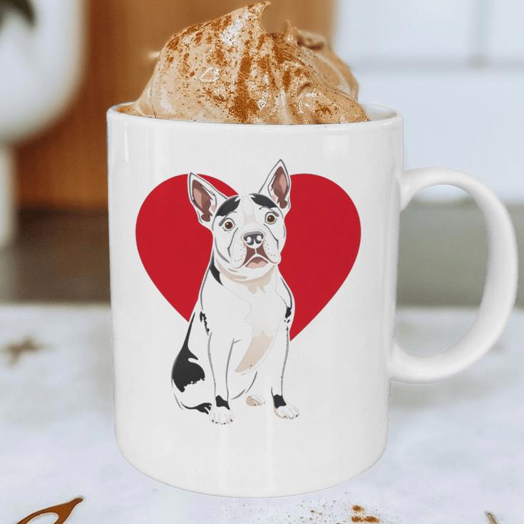 Valentine's Day Boston Terrier Lover Graphic Print Coffee Mug, novelty gifts, funny gifts