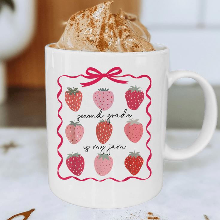 Women Second Grade Is My Jam Strawberry First Kids Teacher Graphic Print Coffee Mug, novelty gifts, funny gifts Women Second Grade Is My Jam Strawberry First Kids Teacher Graphic Print Coffee Mug, novelty gifts, funny gifts
