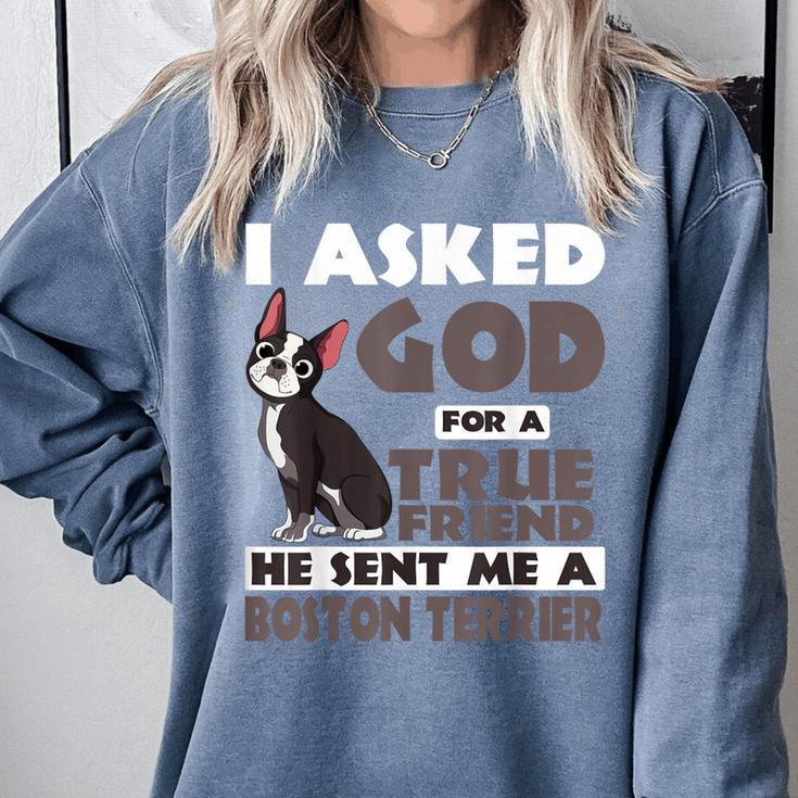 Boston Terrier American Gentleman Non-Sporting Dog Lover Comfort Colors Sweatshirt