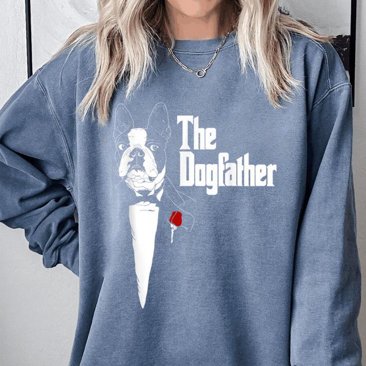 Boston Terrier Dad The DogFather Shirt Boston Terrier Comfort Colors Sweatshirt