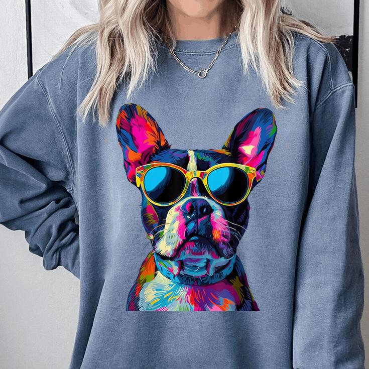 Boston Terrier Lovers Pop Art Boston Terrier Comfort Colors Sweatshirt