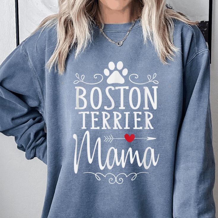 Boston Terrier Mama Boston Terrier Lover Shirt Comfort Colors Sweatshirt