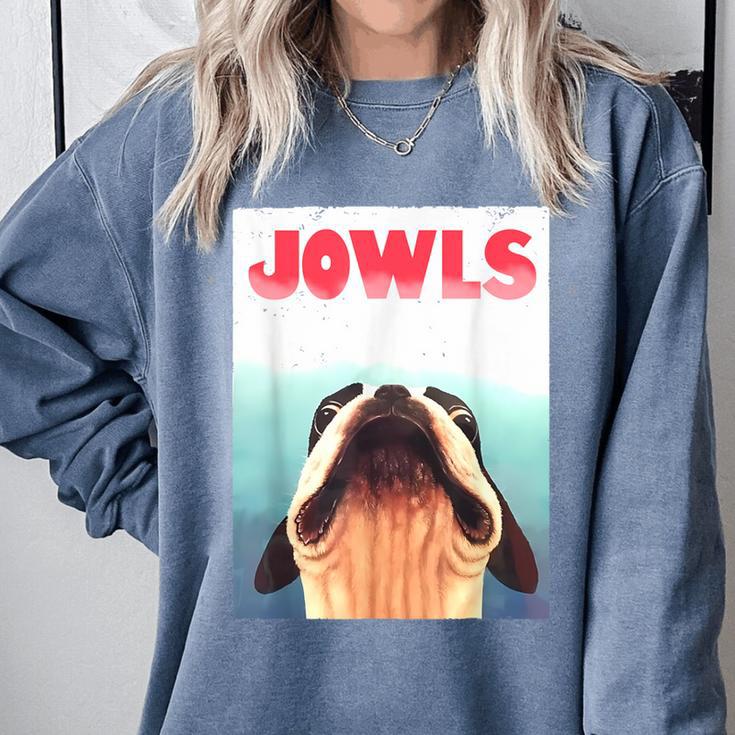 Boston Terriers Jowls Dog Mom Dog Dad Comfort Colors Sweatshirt