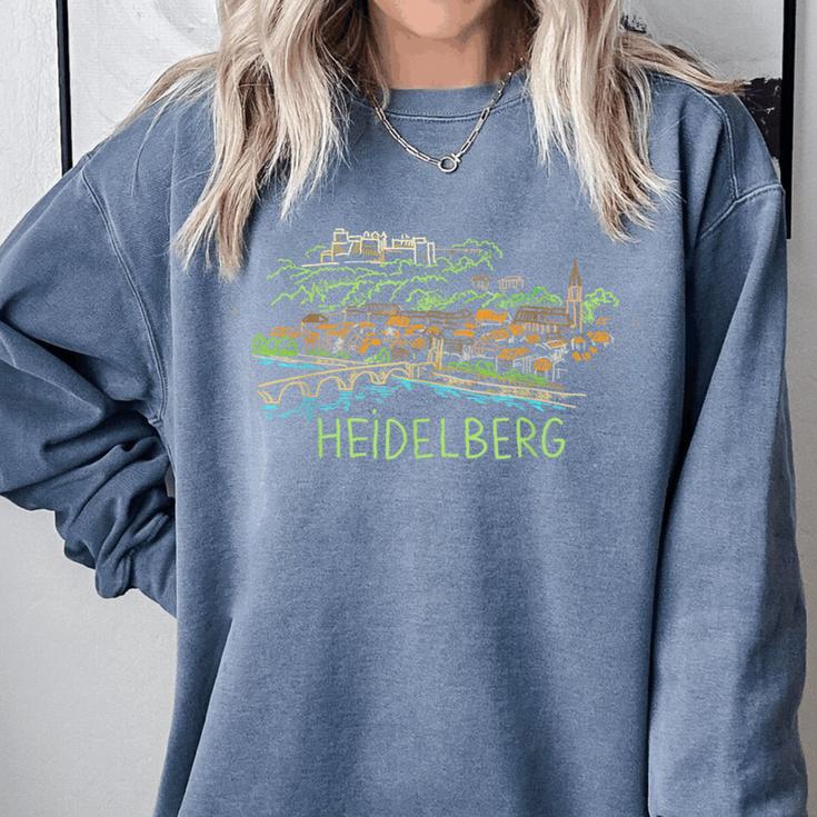 Heidelberg Germany Art Men Women Comfort Colors Sweatshirt