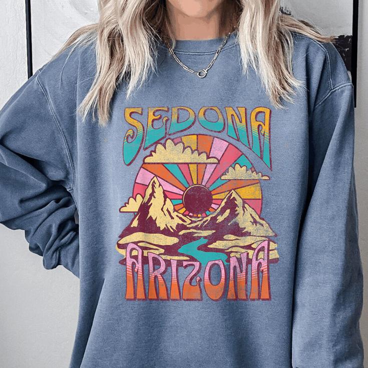 Sedona Arizona Nature Hiking Mountains Outdoors Vintage Comfort Colors Sweatshirt