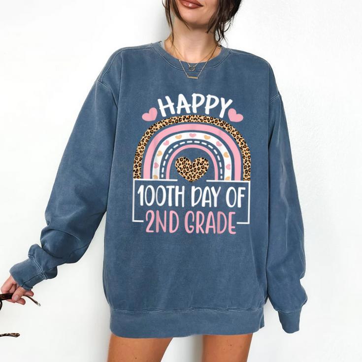 100th Day Of 2nd Grade 100 Days Of School Teacher Comfort Colors Sweatshirt