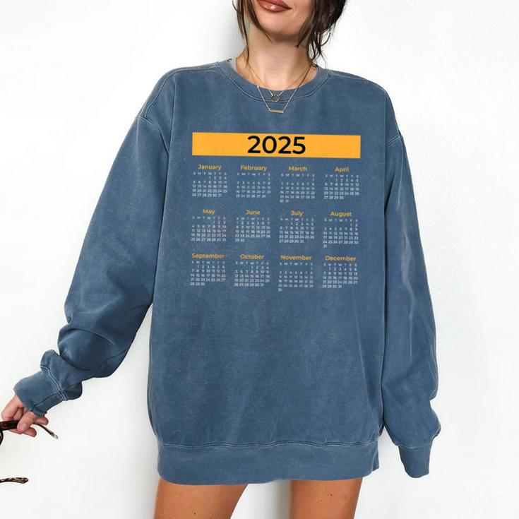 2025 Calendar For Planners Teachers Offices Months Comfort Colors Sweatshirt
