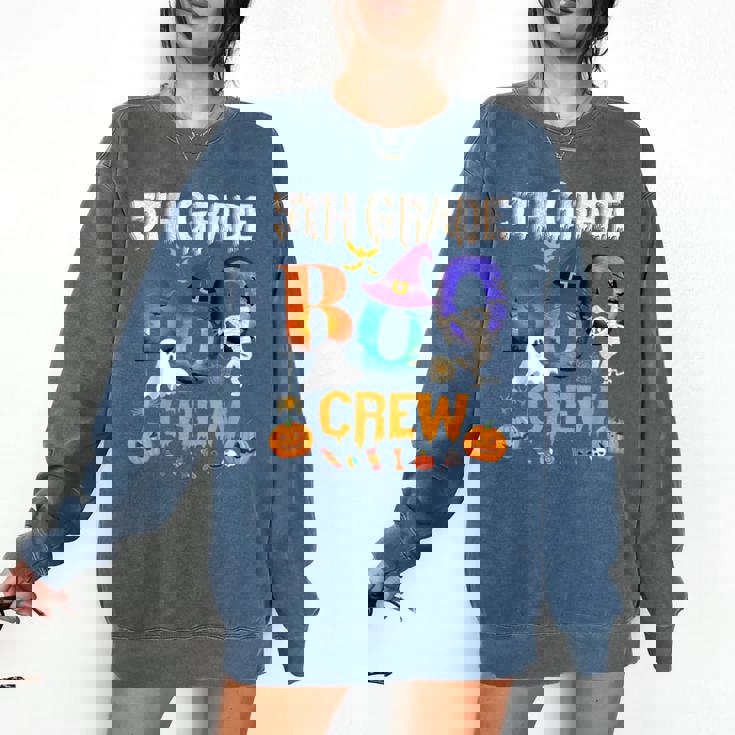 5th Grade Boo Crew Teacher Student Halloween Costume For Men Women Kids Comfort Colors Sweatshirt