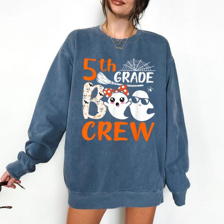 5th Grade Boo Crew Teachers Students Ghost Halloween Comfort Colors Sweatshirt