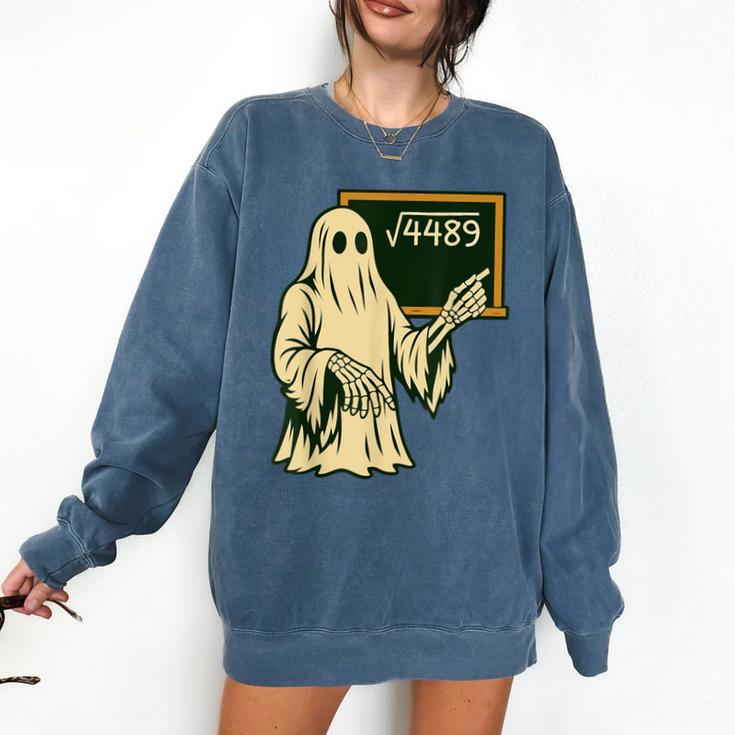 67 Meme Square Root 4489 Slang Math Teacher Skeleton Comfort Colors Sweatshirt