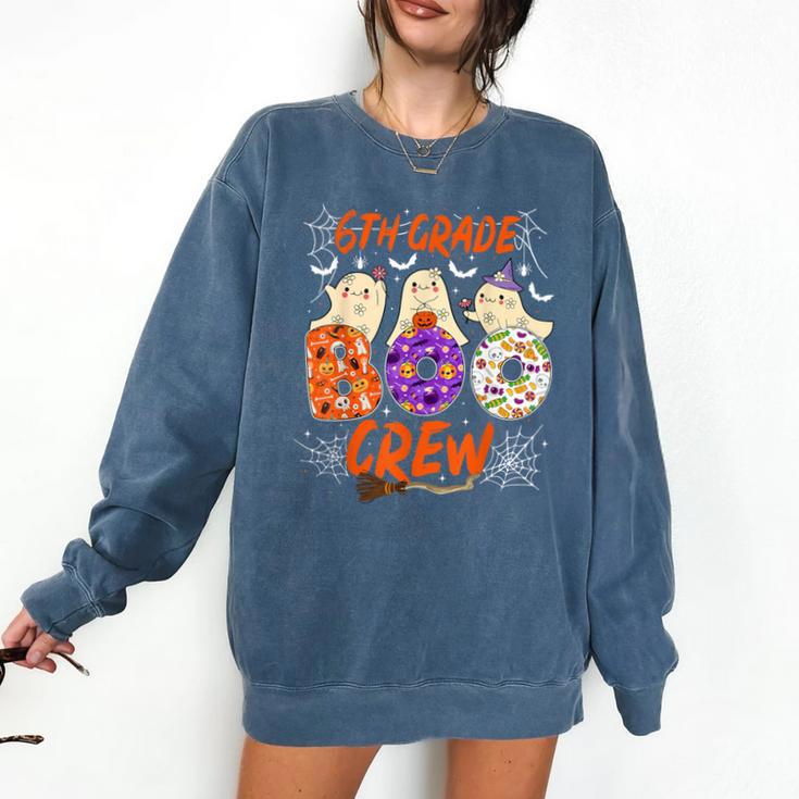 6th Grade Boo Crew Sixth Grade Halloween Teacher Kid Comfort Colors Sweatshirt