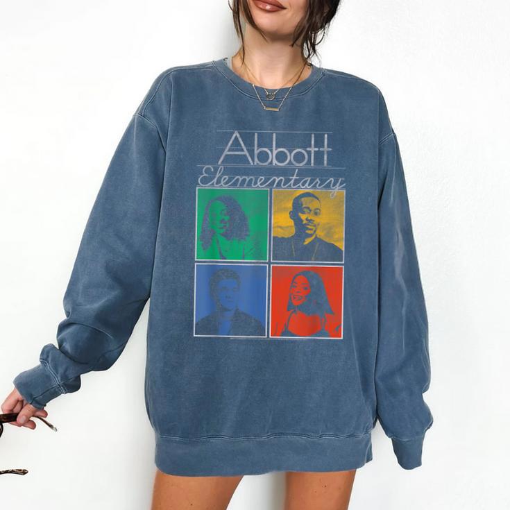 Abbott Elementary Colorful Pop Art Teachers TV Show Comfort Colors Sweatshirt