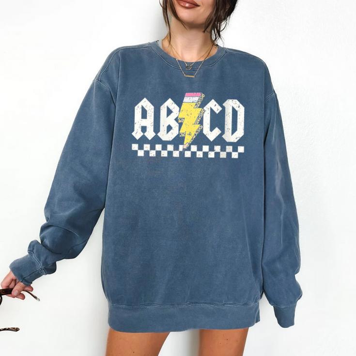 ABCD Teacher Comfort Colors Sweatshirt