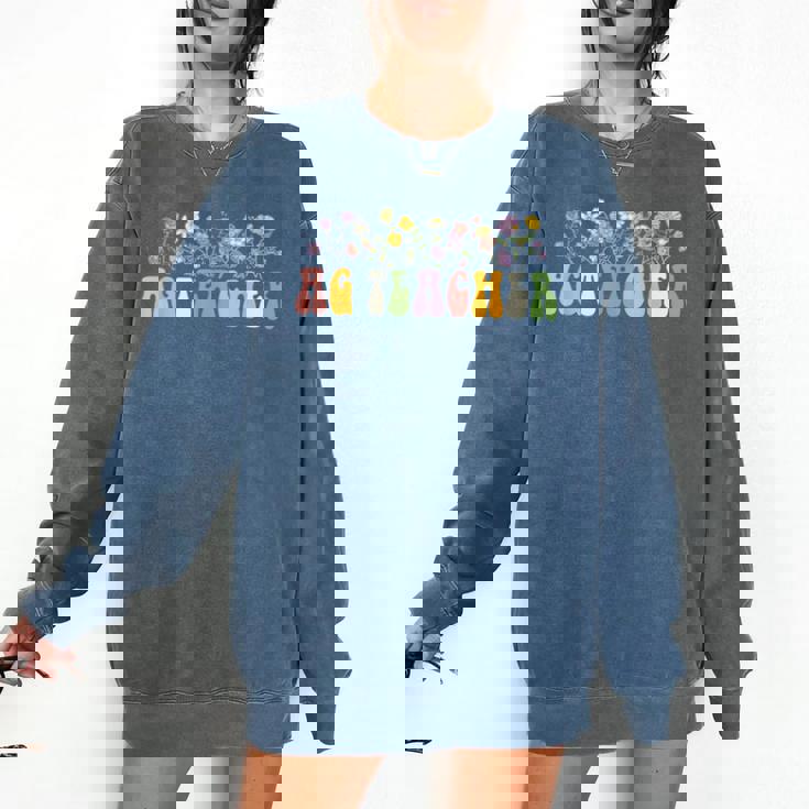 AG Teacher Future Farmer Agriculture Teacher Men Women Comfort Colors Sweatshirt