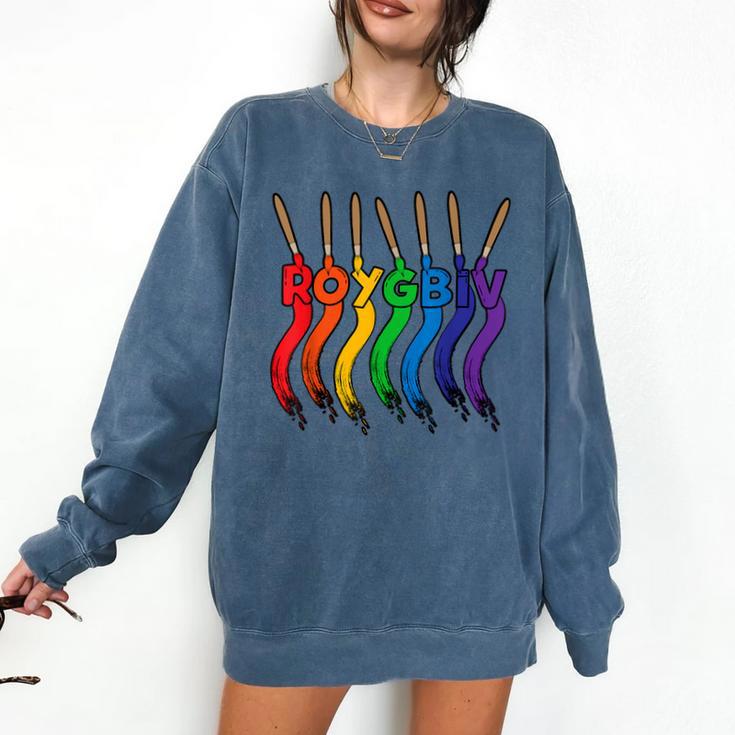 Art Teacher For Women Art Teacher Clothes Comfort Colors Sweatshirt